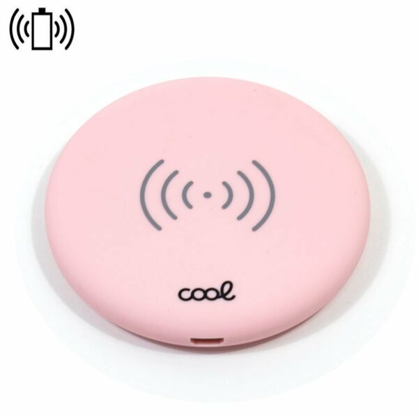 Dock Base Cargador Smartphones Inalámbrico Qi COOL Universal Rosa ServiPhone