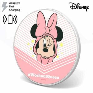 Dock Base Cargador Smartphones Qi Inalámbrico Universal Licencia Disney Minnie (Carga Rápida) ServiPhone