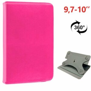 Funda COOL Ebook / Tablet 9.7 – 10 pulg Liso Rosa Giratoria (Panorámica) ServiPhone