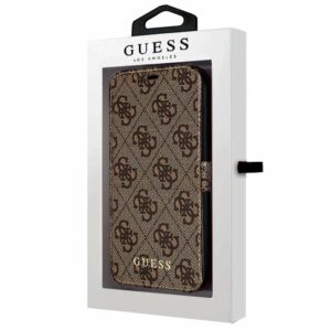 Funda COOL Flip Cover para iPhone 12 mini Licencia Guess Tela Marrón ServiPhone