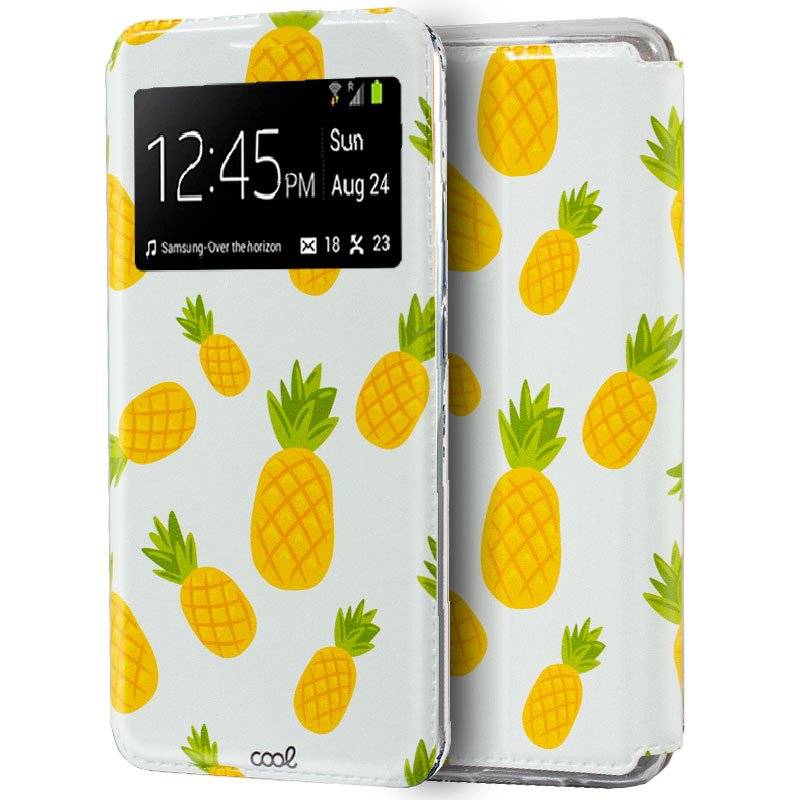 Funda COOL Flip Cover para Samsung A105 Galaxy A10 Dibujos Piñas ServiPhone