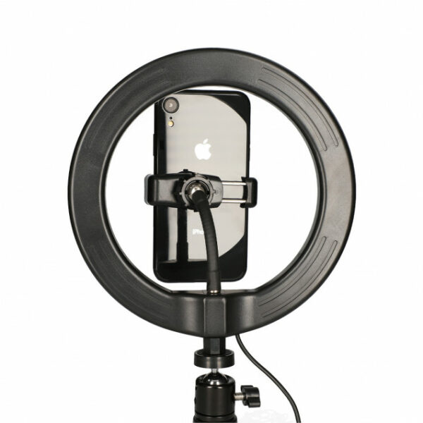 KIT STUDIO LIVE KSIX ARO DE LUZ LED CON TRÍPODE PARA SMARTPHONE ServiPhone