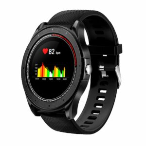 Smartwatch COOL Bristol Correa Goma Negro (Temp. Corporal, Podómetro, Pulsómetro) ServiPhone