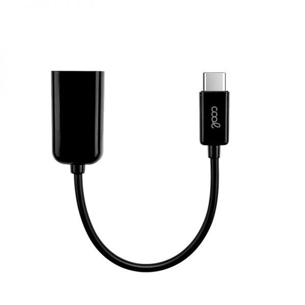 Cable Entrada USB OTG Tipo-C Universal COOL (Negro) ServiPhone