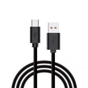 Cable USB Compatible COOL Universal (micro-usb) 1.2 metros Negro 2.4 Amp ServiPhone