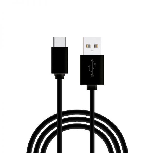 Cable USB Compatible COOL Universal TIPO-C (1.2 metros) Negro 2.4 Amp ServiPhone