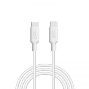 Cable USB Compatible COOL Universal TIPO-C a TIPO-C (1 metro) Blanco 3 Amp ServiPhone