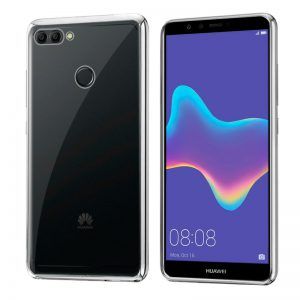 Carcasa COOL para Huawei Y9 (2018) Borde Metalizado (Plata) ServiPhone