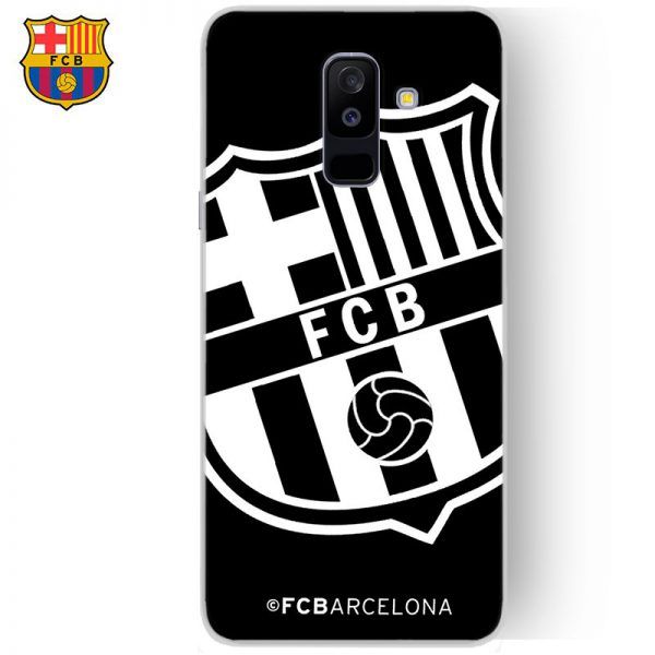 Carcasa COOL para Samsung A605 Galaxy A6 Plus Licencia Fútbol F.C. Barcelona Negro ServiPhone