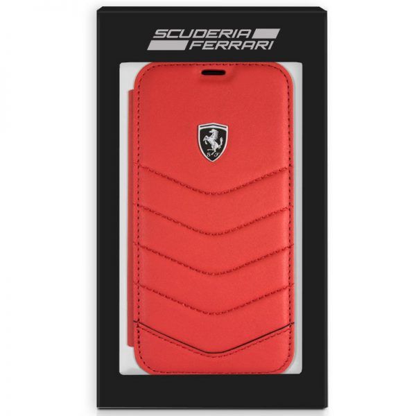 Funda COOL Flip Cover para iPhone XS Max Licencia Ferrari Rojo ServiPhone