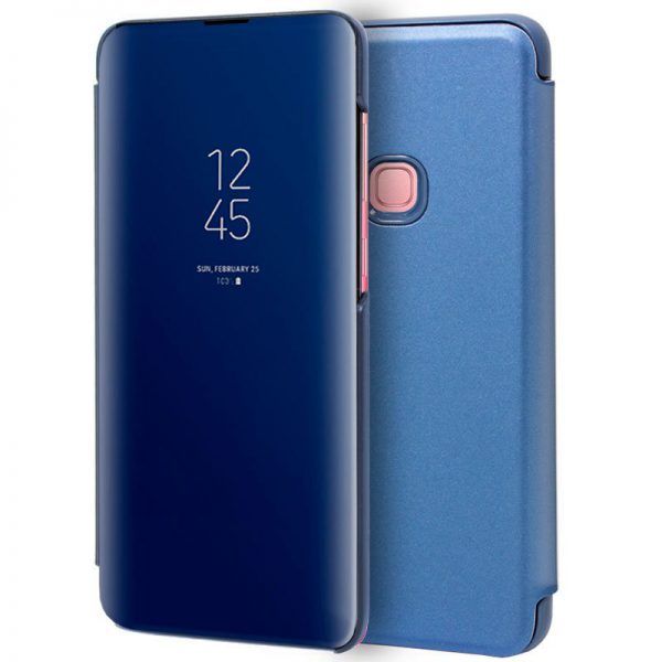 Funda COOL Flip Cover para Samsung A920 Galaxy A9 (2018) Clear View Azul ServiPhone
