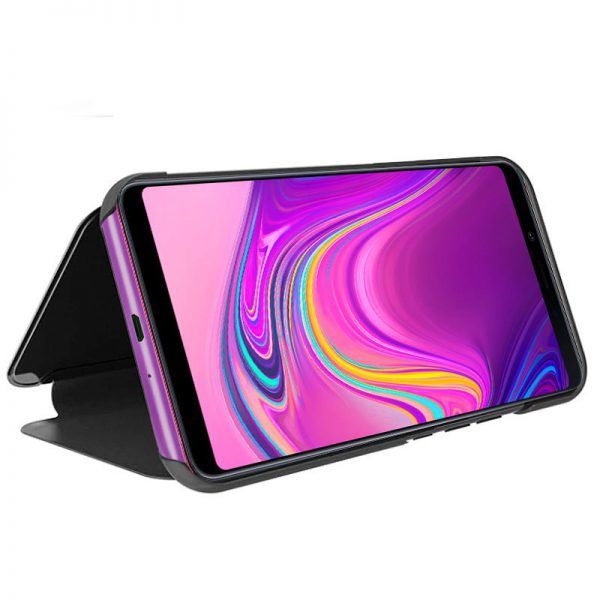 Funda COOL Flip Cover para Samsung A920 Galaxy A9 (2018) Clear View Negro ServiPhone