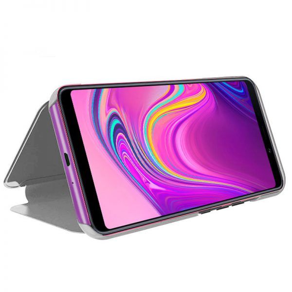 Funda COOL Flip Cover para Samsung A920 Galaxy A9 (2018) Clear View Plata ServiPhone