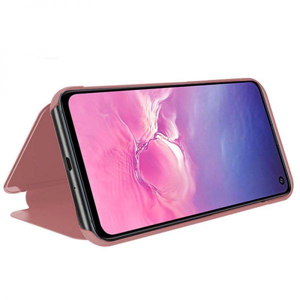 Funda COOL Flip Cover para Samsung G970 Galaxy S10e Clear View Rosa ServiPhone