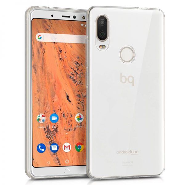 Funda COOL Silicona para BQ Aquaris X2 / X2 Pro / Vsmart Active 1 (Transparente) ServiPhone