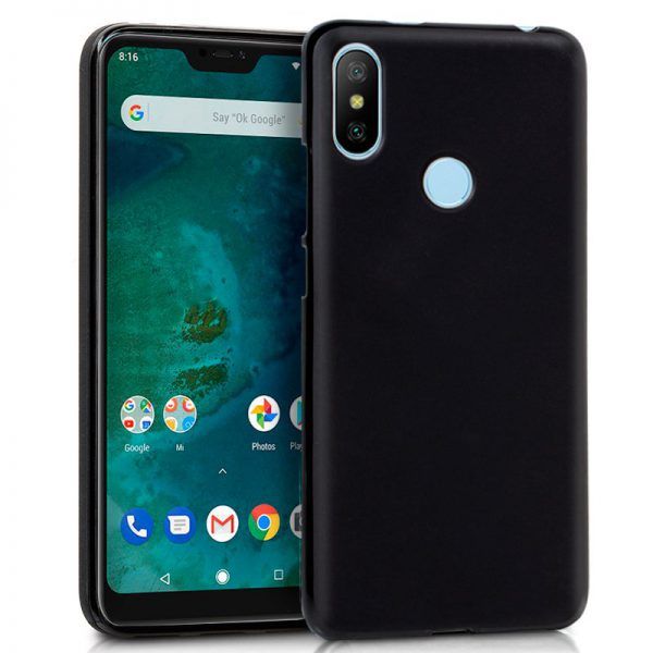 Funda COOL Silicona para Xiaomi Mi A2 Lite / 6 Pro (Negro) ServiPhone