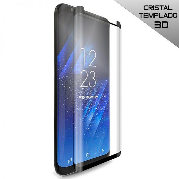 Protector Pantalla Cristal Templado COOL para Samsung G950 Galaxy S8 (Curvo Borde Negro) ServiPhone